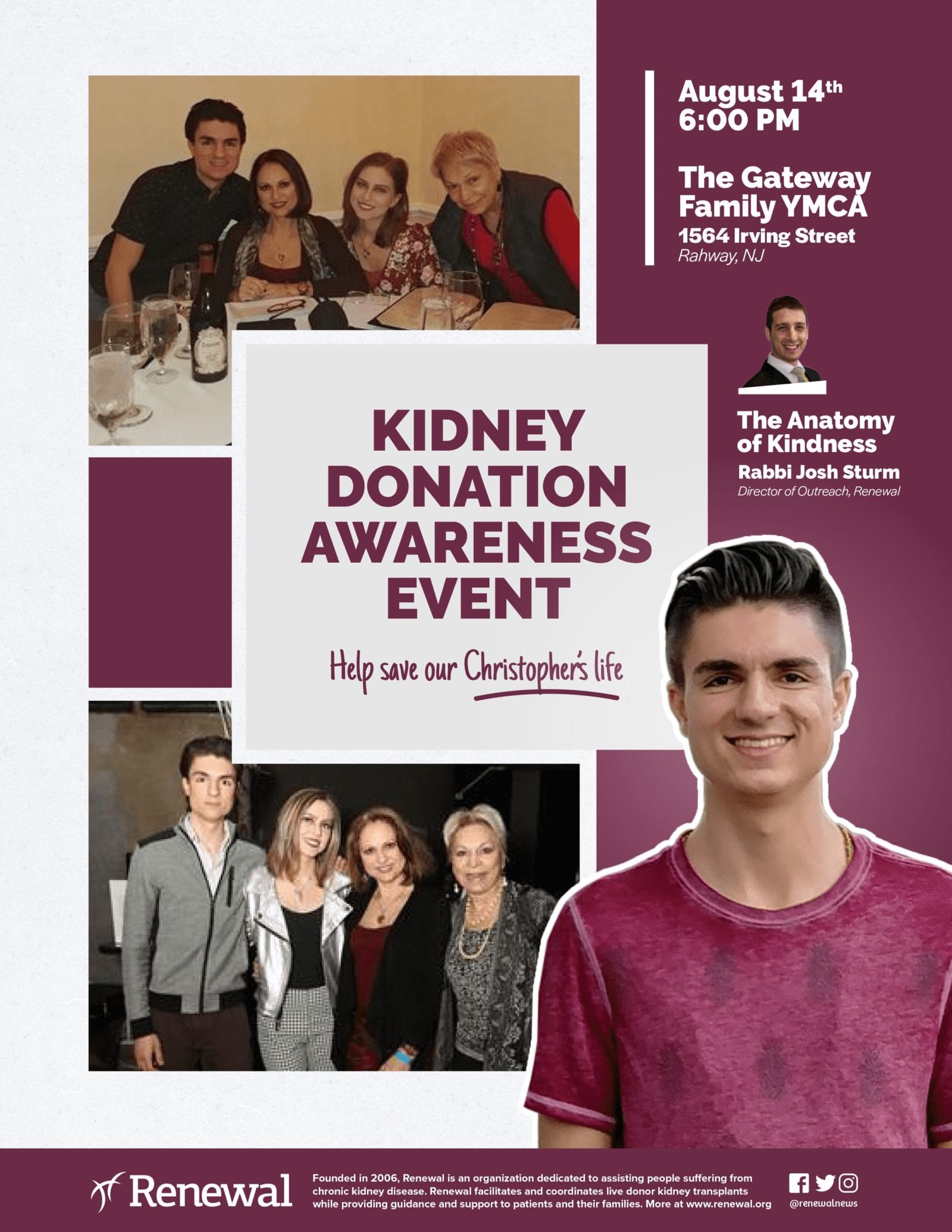 A poster for a charity event.