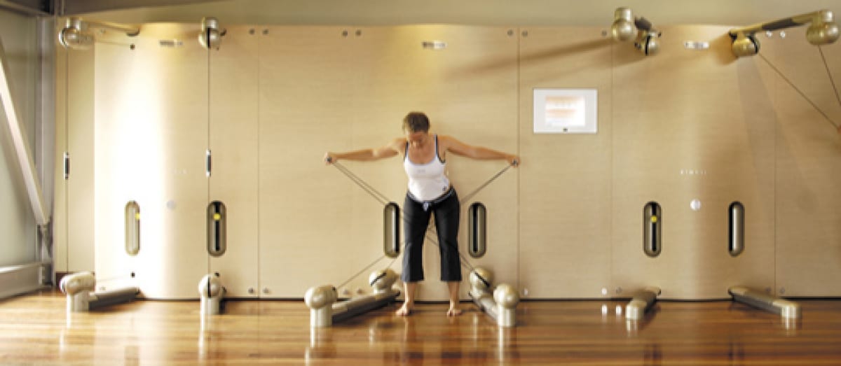 Woman in a gym.