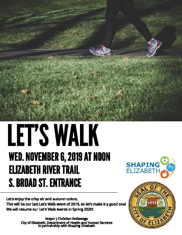 Let's walk in a park poster.