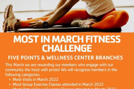 Fitness challenge announcement for March