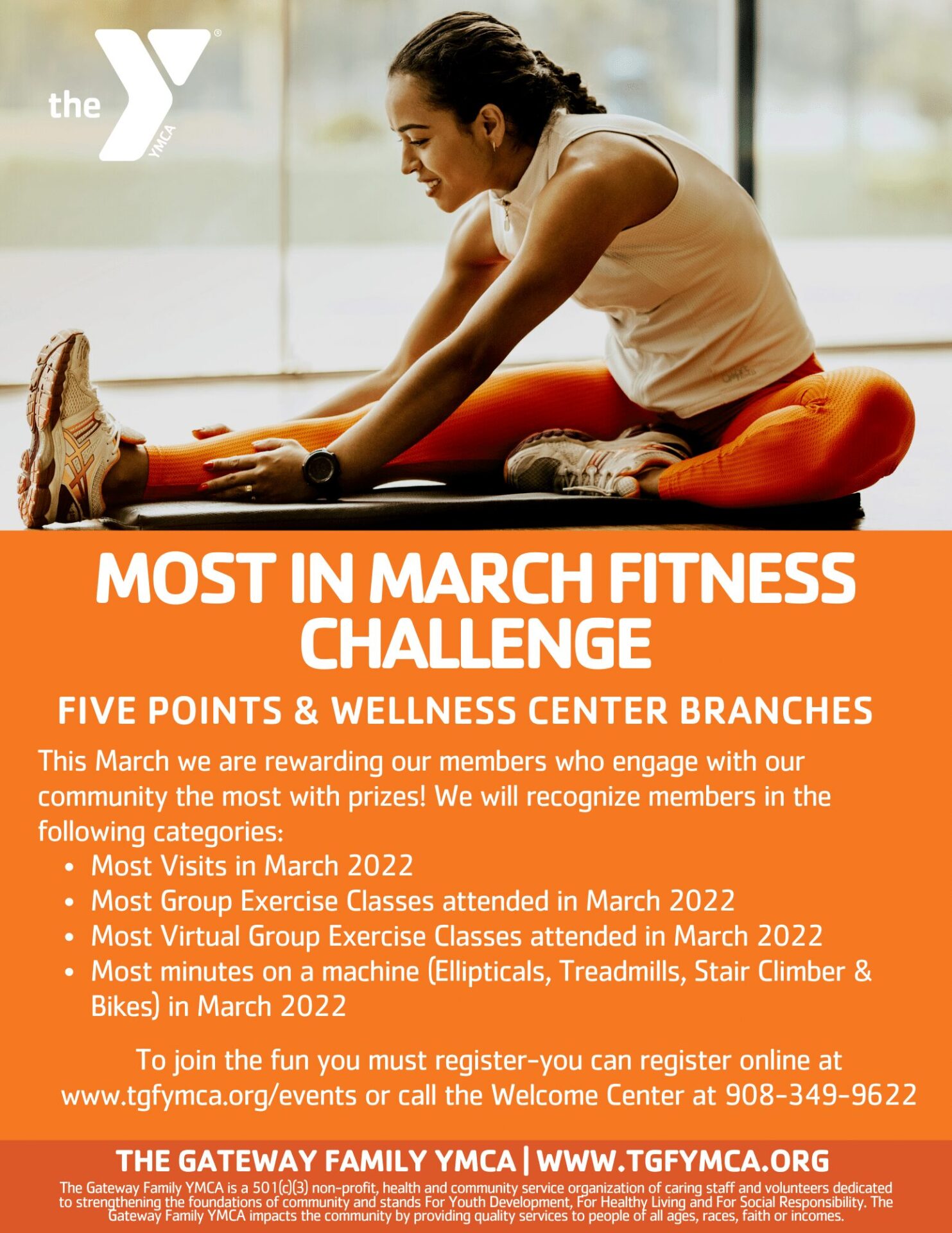 Fitness challenge announcement for March