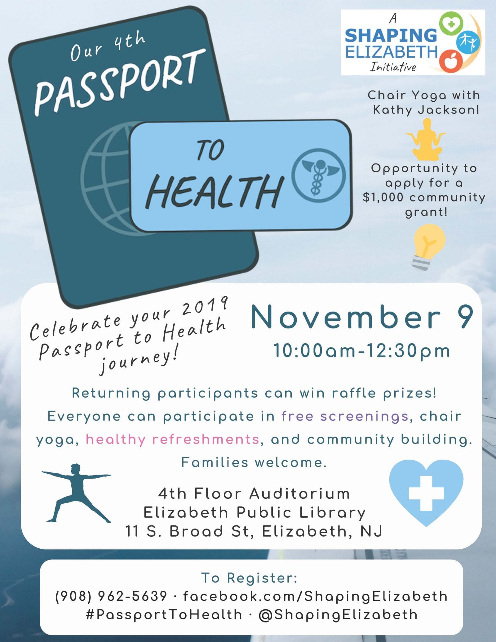 Passport to health flyer.