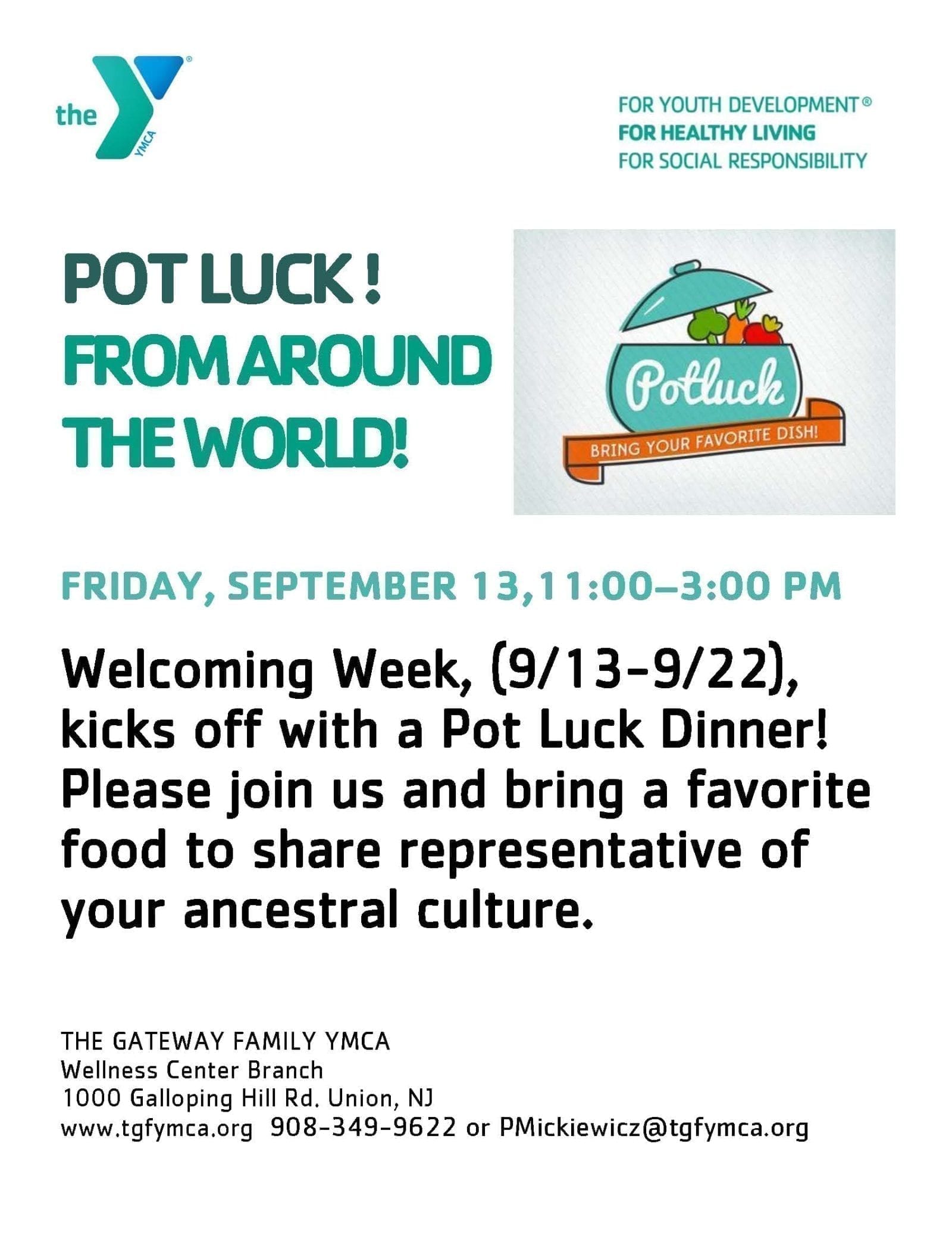 Pot luck flyer