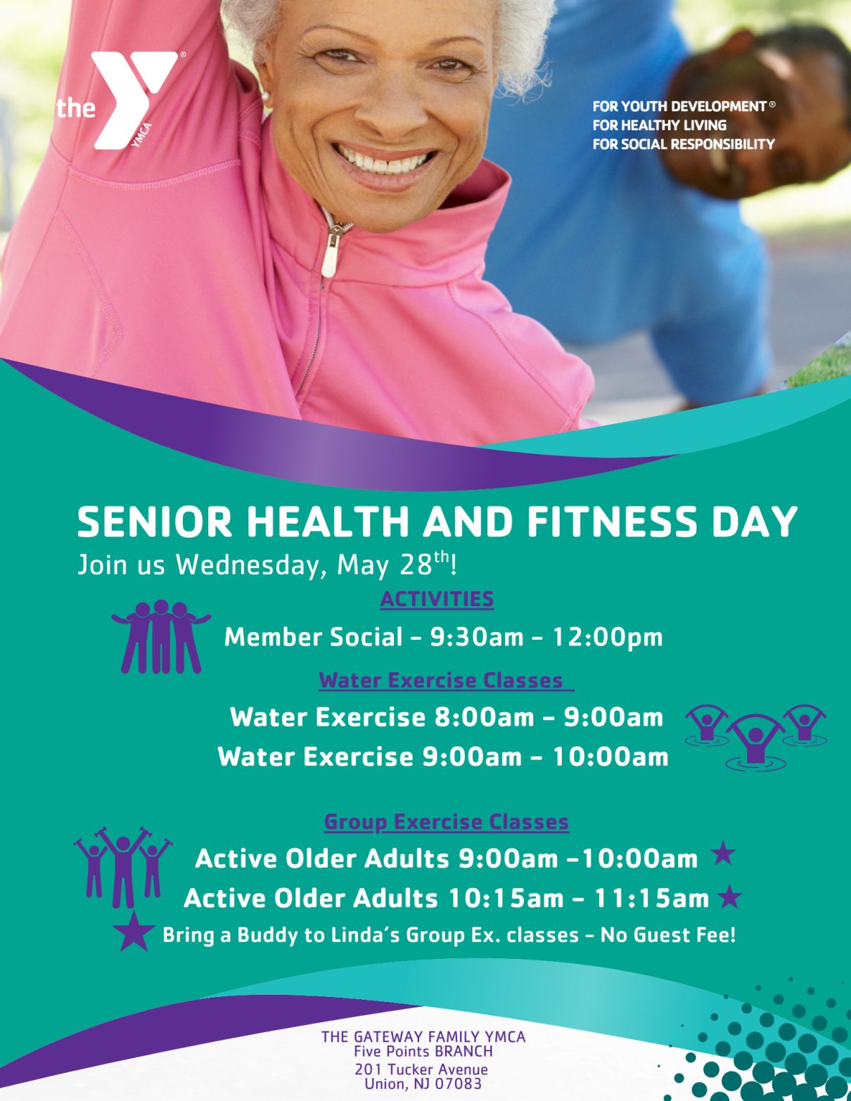Senior health and fitness event schedule