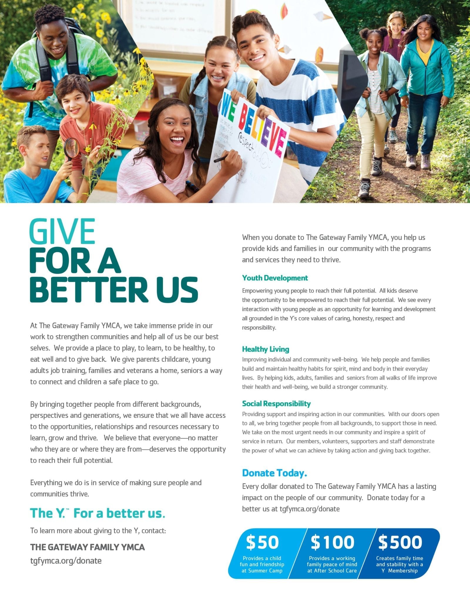 Advertisement for fundraiser flyer.