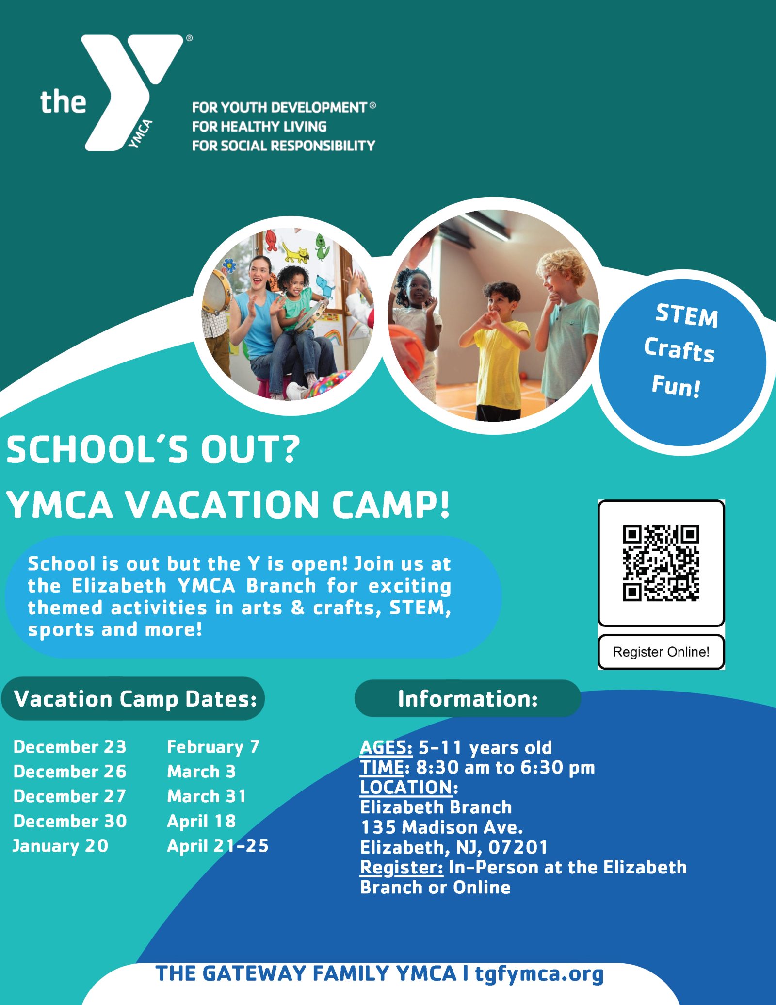 YMCA vacation camp for kids