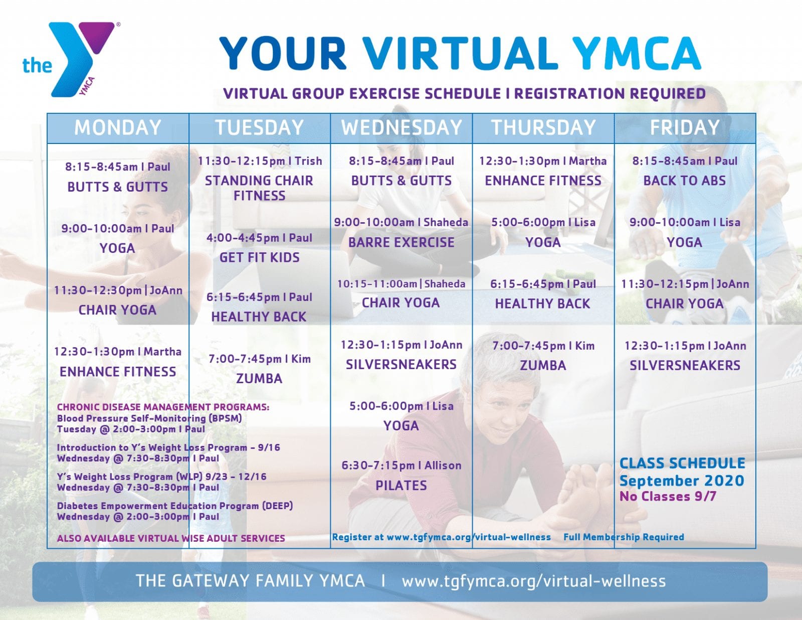 Your Virtual YMCA Sep